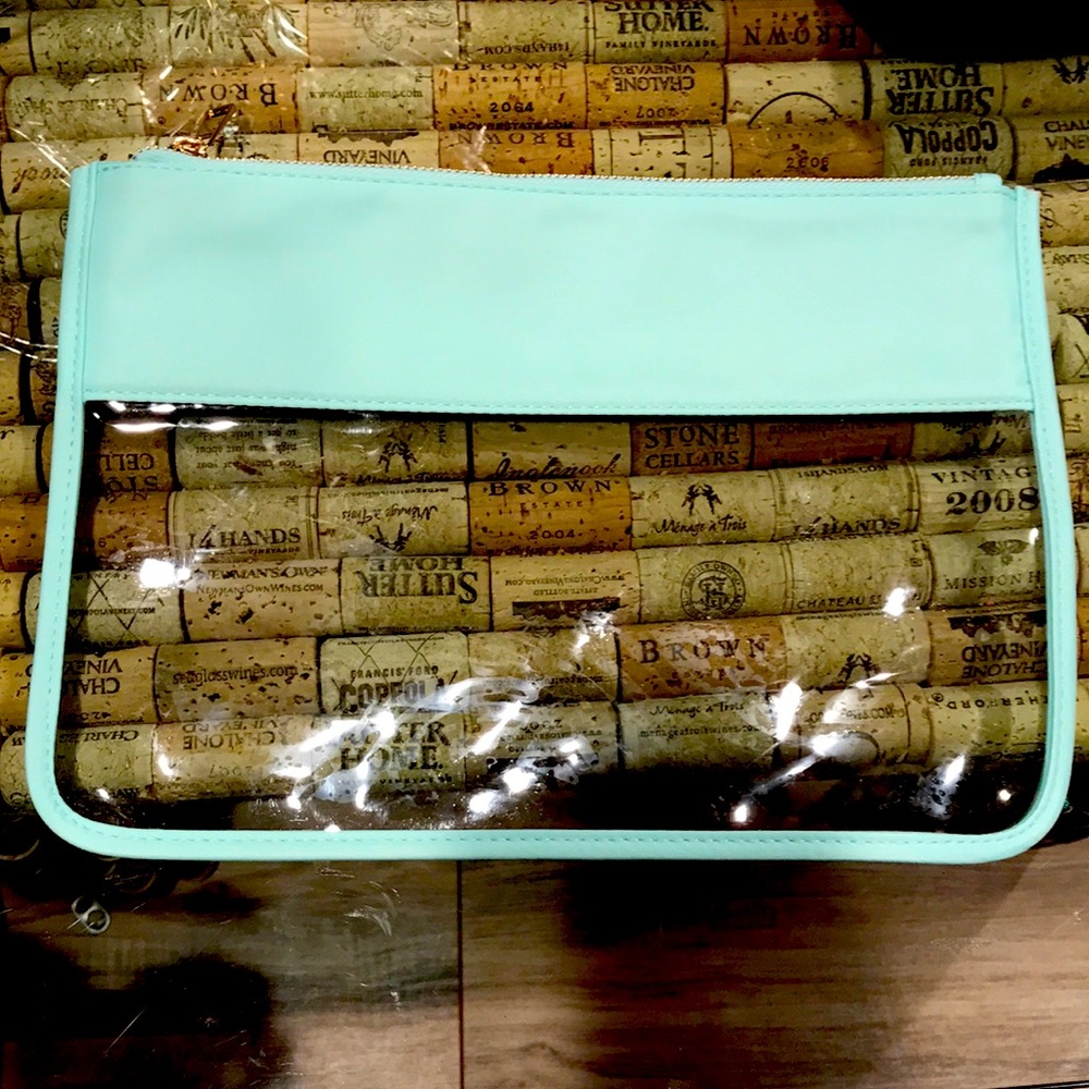 Clear Large Zipper Travel Snack Pouch NEW